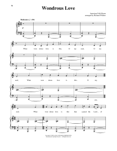 Wondrous Love von Southern American Folk Hymn (Download) 