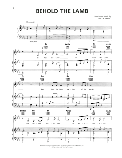 Behold The Lamb von Dottie Rambo (Download) 