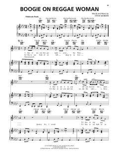 Boogie On Reggae Woman von Stevie Wonder (Download) 