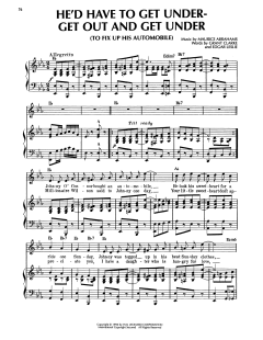 He'd Have To Get Under--Get Out And Get Under von Grant Clarke (Download) 