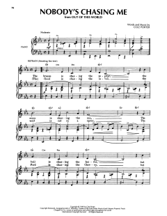 Nobody's Chasing Me von Cole Porter (Download) 