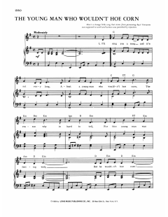 The Young Man Who Wouldn't Hoe Corn von Traditional (Download) 