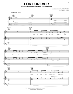 For Forever von Benj Pasek (Download) 