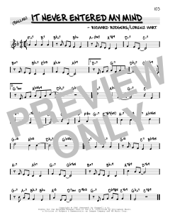 It Never Entered My Mind von Richard Rodgers (Download) 