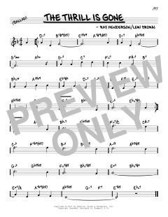 The Thrill Is Gone von Lew Brown (Download) 