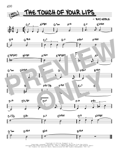 The Touch Of Your Lips von Ray Noble (Download) 