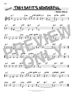 They Say It's Wonderful von Irving Berlin (Download) 