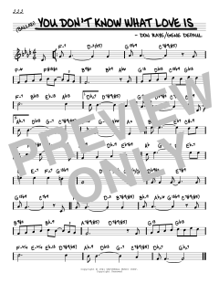 You Don't Know What Love Is von Carol Bruce (Download) 