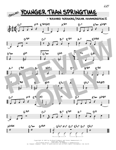 Younger Than Springtime von Richard Rodgers (Download) 