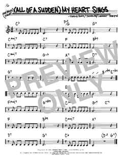 (All Of A Sudden) My Heart Sings von Harold Rome (Download) 