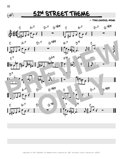 52nd Street Theme von Thelonious Monk (Download) 