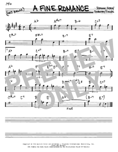 A Fine Romance von Jerome Kern (Download) 