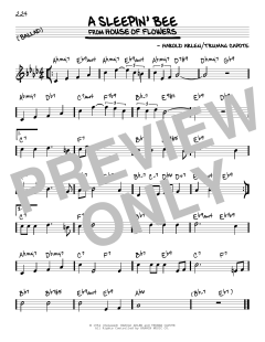 A Sleepin' Bee von Harold Arlen (Download) 