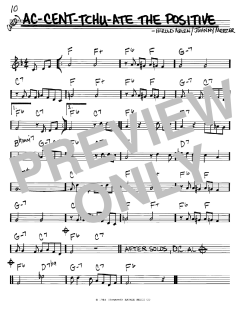 Ac-cent-tchu-ate The Positive von Harold Arlen (Download) 