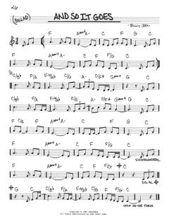 And So It Goes von Billy Joel (Download) 