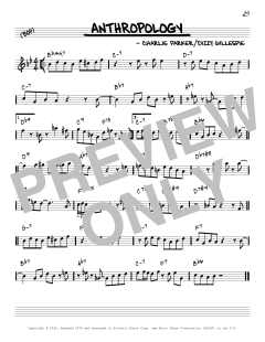 Anthropology [Reharmonized version] von Charlie Parker (Download) 