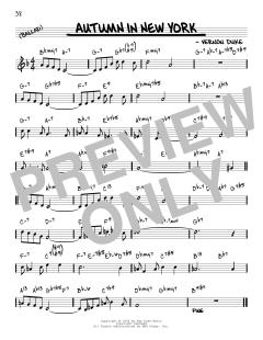 Autumn In New York [Reharmonized version] von Vernon Duke (Download) 