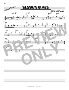Bessie's Blues [Reharmonized version] von John Coltrane (Download) 