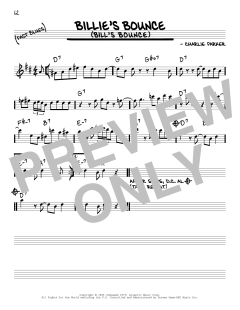 Billie's Bounce von Charlie Parker (Download) 
