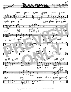 Black Coffee von Paul Francis Webster (Download) 