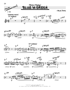 Blue In Green von Paolo Fresu (Download) 