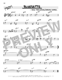 Bluesette [Reharmonized version] von Toots Thielemans (Download) 