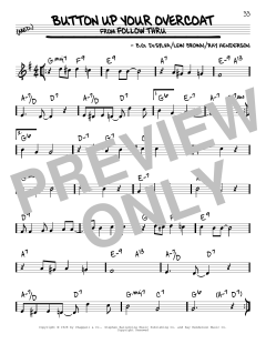 Button Up Your Overcoat von Ray Henderson (Download) 