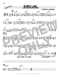 Byrd Like [Reharmonized version] von Freddie Hubbard (Download) 