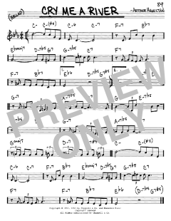 Cry Me A River von Arthur Hamilton (Download) 