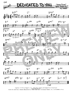 Dedicated To You von Sammy Cahn (Download) 