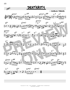 Dexterity [Reharmonized version] von Charlie Parker (Download) 