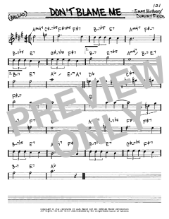 Don't Blame Me von Dorothy Fields (Download) 
