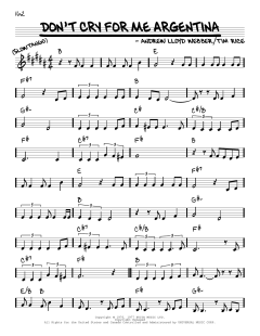 Don't Cry For Me Argentina von Tim Rice (Download) 