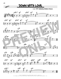 Down With Love von Harold Arlen (Download) 