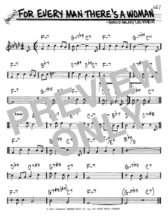 For Every Man There's A Woman von Harold Arlen (Download) 