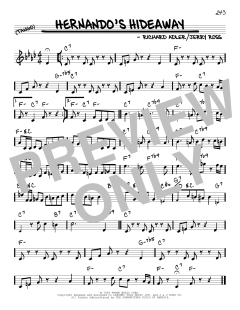 Hernando's Hideaway von Jerry Ross (Download) 