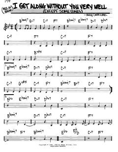 I Get Along Without You Very Well von Hoagy Carmichael (Download) 