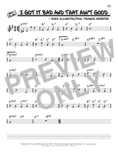 I Got It Bad And That Ain't Good [Reharmonized version] von Duke Ellington (Download) 
