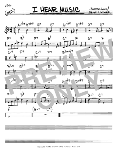 I Hear Music von Frank Loesser (Download) 