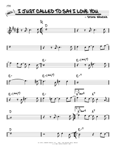 I Just Called To Say I Love You von Stevie Wonder (Download) 