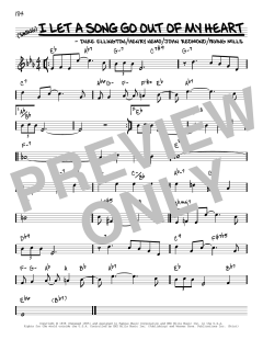 I Let A Song Go Out Of My Heart [Reharmonized version] von Duke Ellington (Download) 