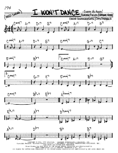 I Won't Dance von Jerome Kern (Download) 