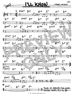 I'll Know von Frank Loesser (Download) 