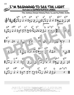 I'm Beginning To See The Light von Don George (Download) 