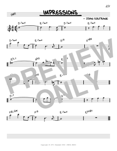 Impressions [Reharmonized version] von John Coltrane (Download) 