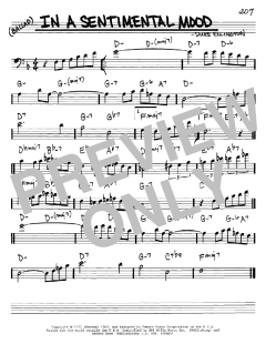 In A Sentimental Mood von Duke Ellington (Download) 
