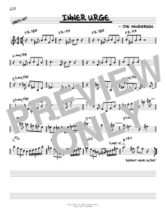 Inner Urge [Reharmonized version] von Joe Henderson (Download) 