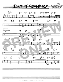 Isn't It Romantic? von Richard Rodgers (Download) 