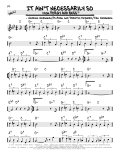 It Ain't Necessarily So von Ira Gershwin (Download) 