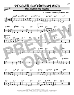 It Never Entered My Mind von Richard Rodgers (Download) 